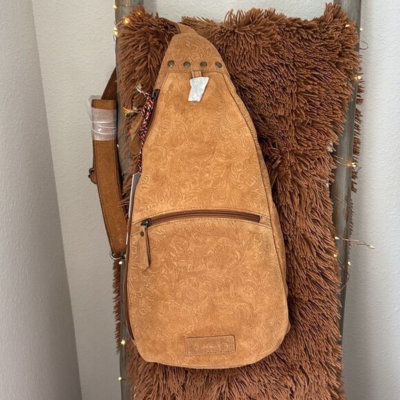 - Myra Bag Marigold Scroll Sling Bag - Picture 4 of 8